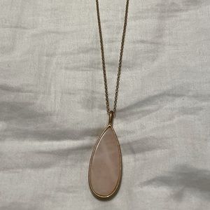 Maurices Pink and gold pendant necklace